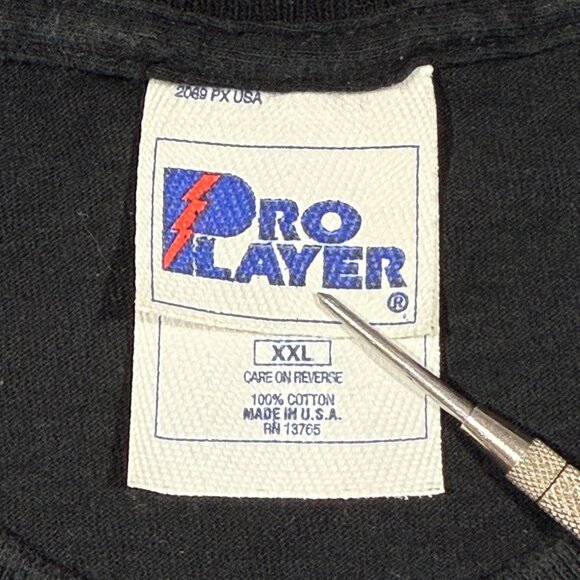 Vintage Pro Player Penguins NHL Eastern Conference Jersey XXL Black & Yellow 90s - Picture 6 of 9